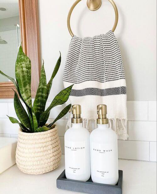 bathroom counter ideas to decorate