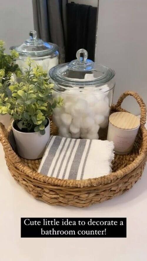 bathroom counter storage