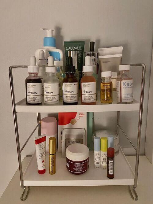 beauty product storage