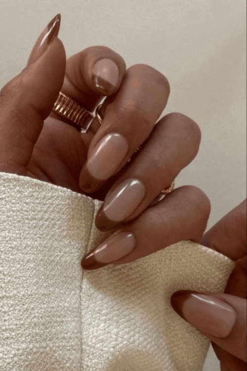 brown nails designs