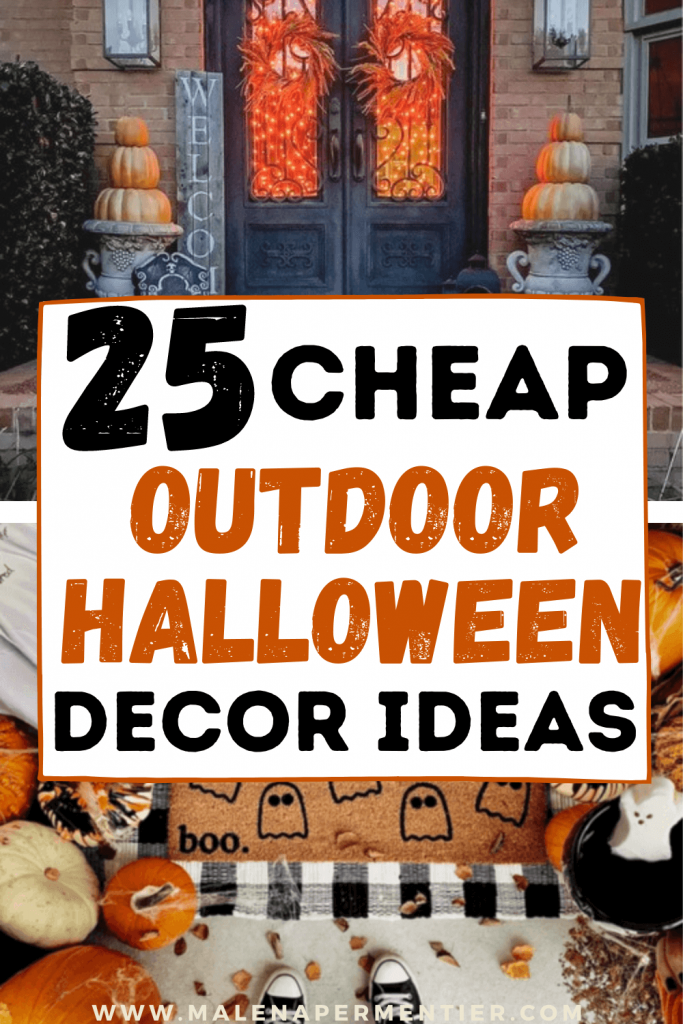 cheap outdoor halloween decor ideas