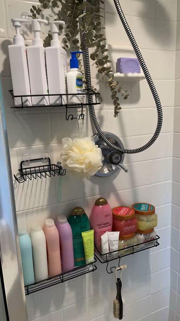 corner shower shelf