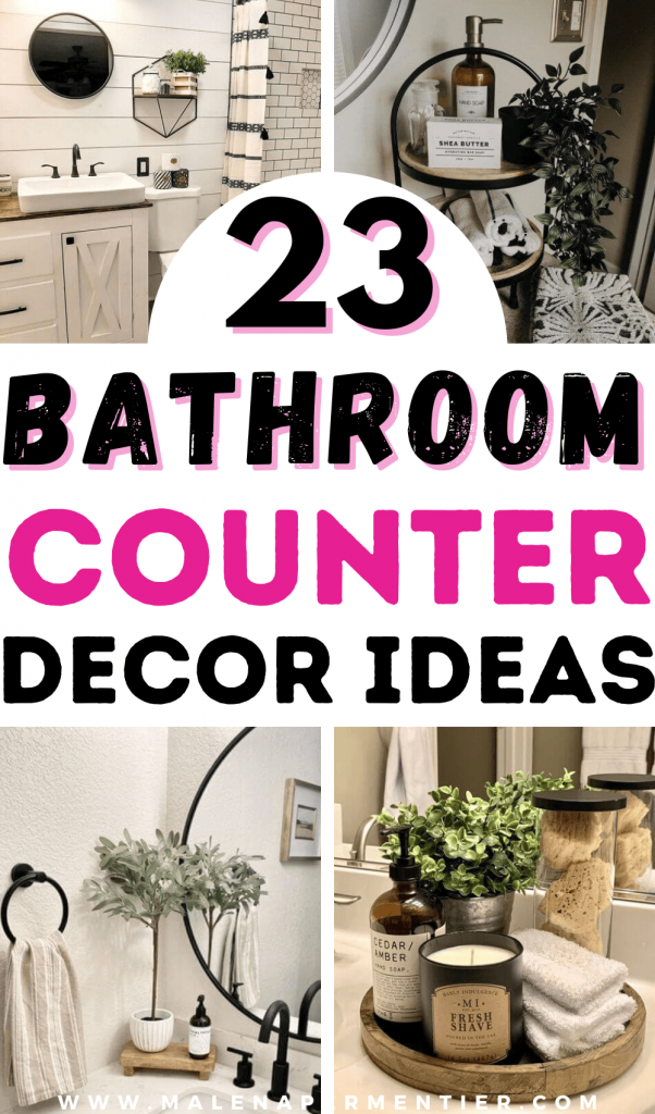 decorating ideas for bathroom countertop