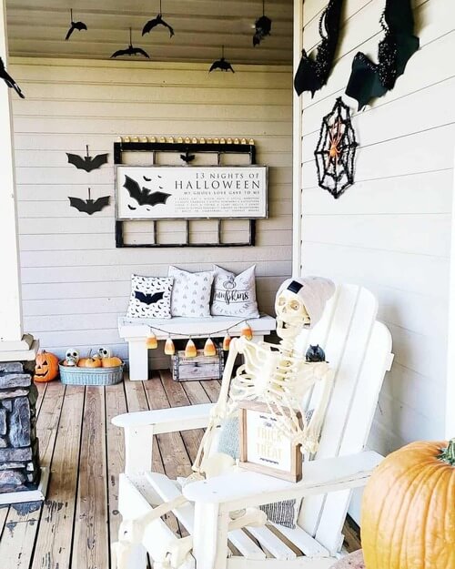 halloween porch decor