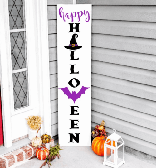 happy halloween sign for porch