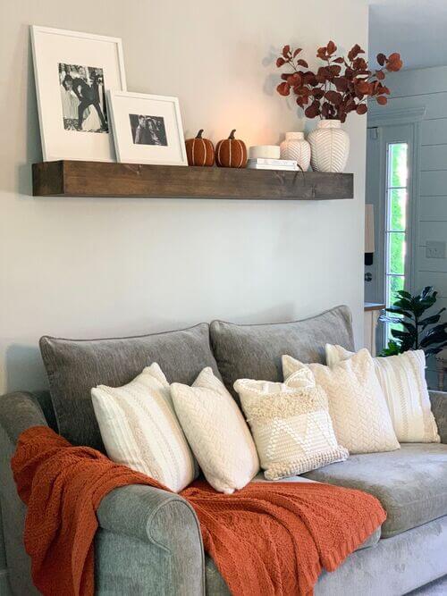 inexpensive fall living room decor ideas