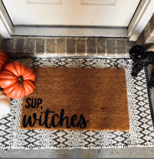 outdoor halloween door mats