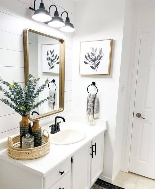 small bathroom counter ideas