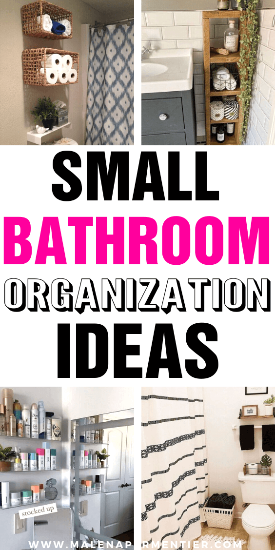 36 Best Organization Ideas For Small Bathrooms (That Create Tons of ...