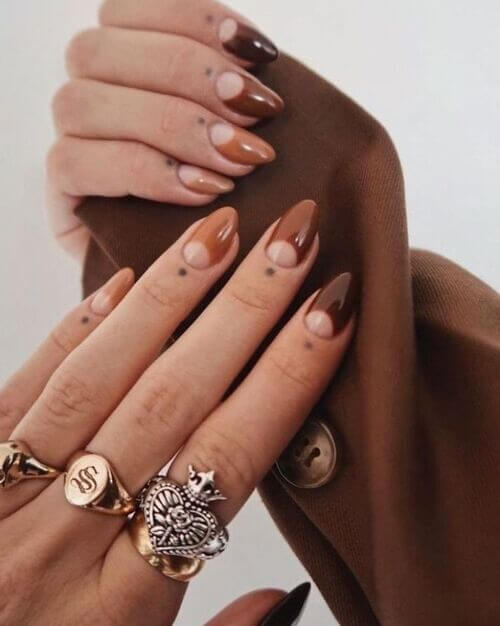 trendy brown nails ideas