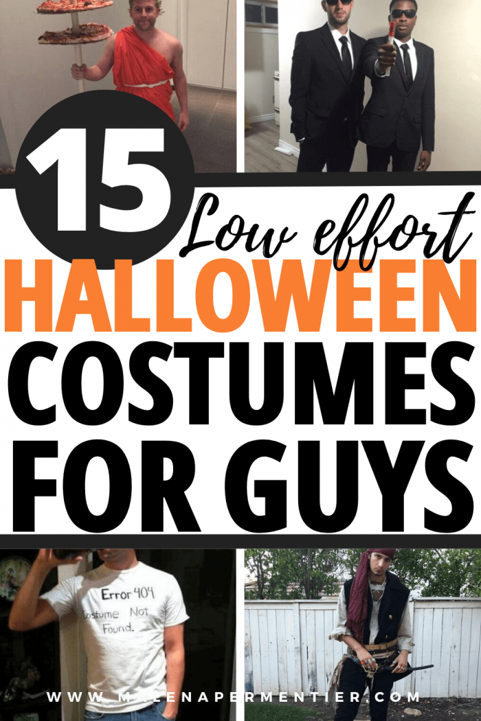 15 Lazy Halloween Costumes For Guys To Wear In 2023 (Low effort & Last ...