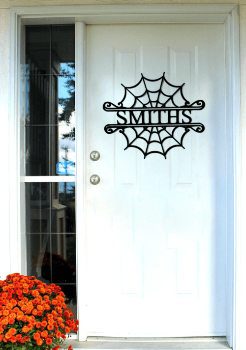 custom halloween door decor