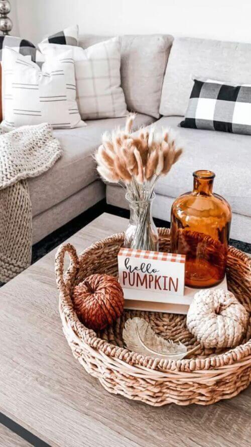 cute fall centerpiece