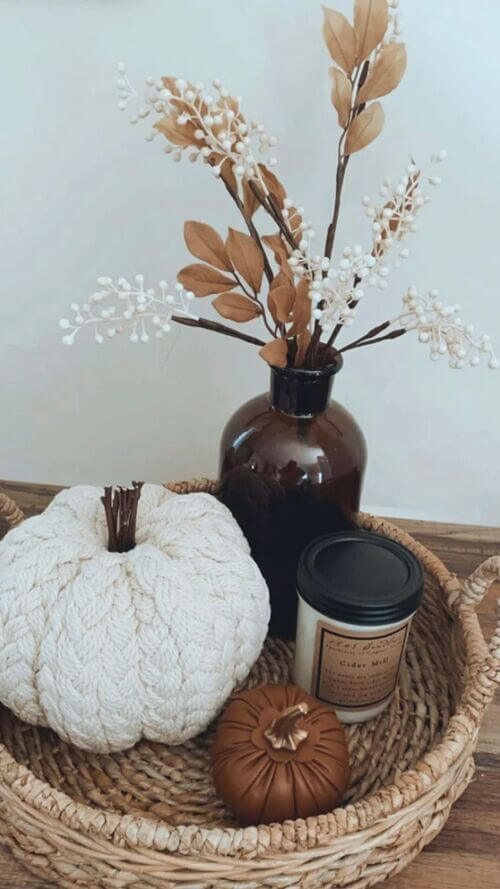 decorative fall tray