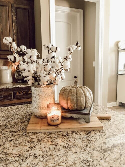 easy fall decor for kitchen