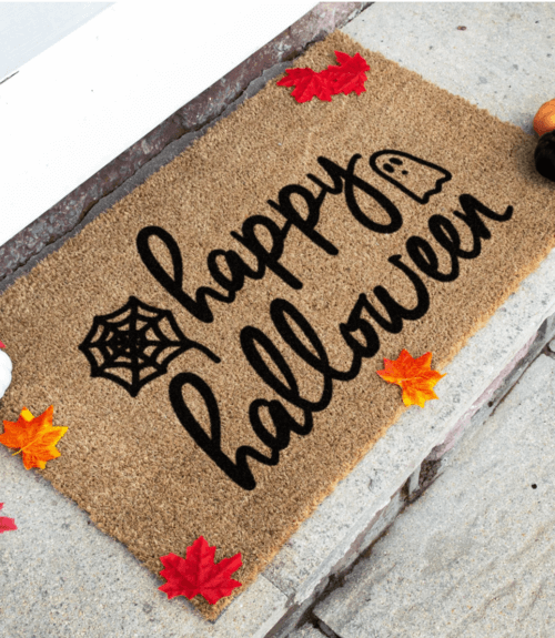 halloween door mat ideas