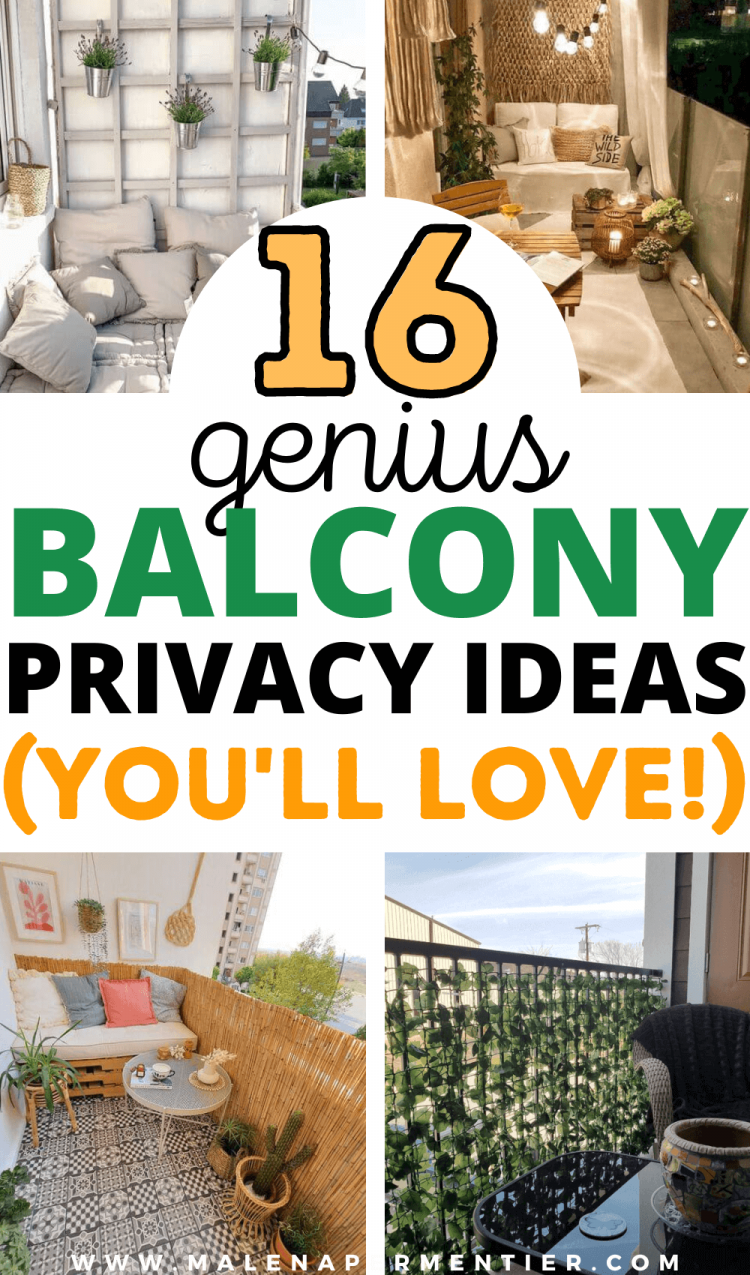 16 Apartment Balcony Privacy Ideas That Are Easy & Look Amazing