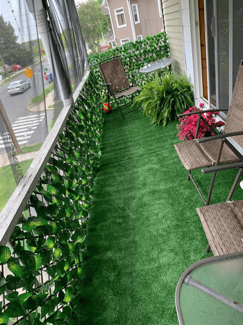60-Pack Artificial Ivy Privacy Fence Panels - 12.6x16.5 Inches Each, UV-Resistant, Expandable Fake Grass Wall For Indoor/Outdoor
