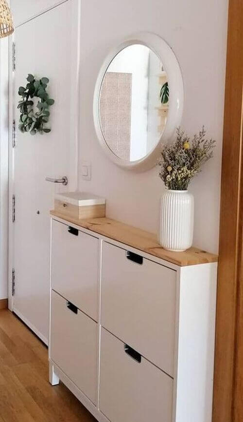 studio apartment entry storage