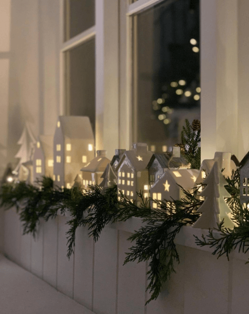 ceiling christmas decorations for living room