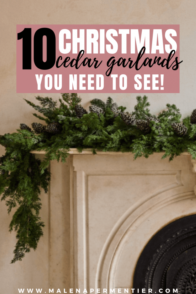 christmas cedar garland ideas