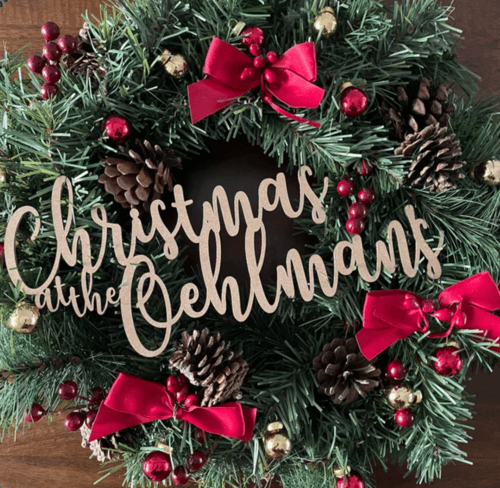 christmas signs for wreaths