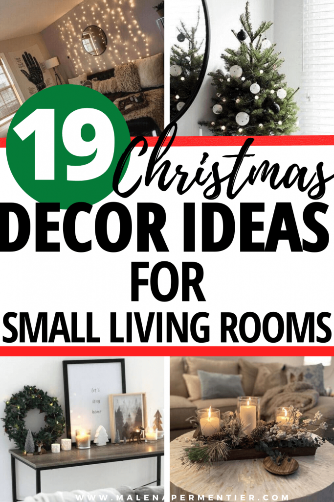 How To Decorate A Small Living Room for Christmas (19 Budget-Friendly ...