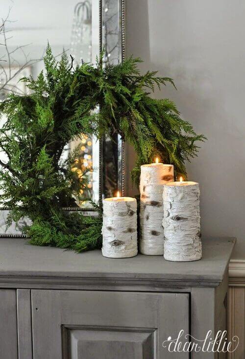 decorating walls with wreaths