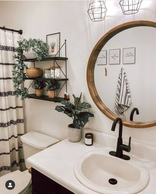 easy bathroom shelf decor