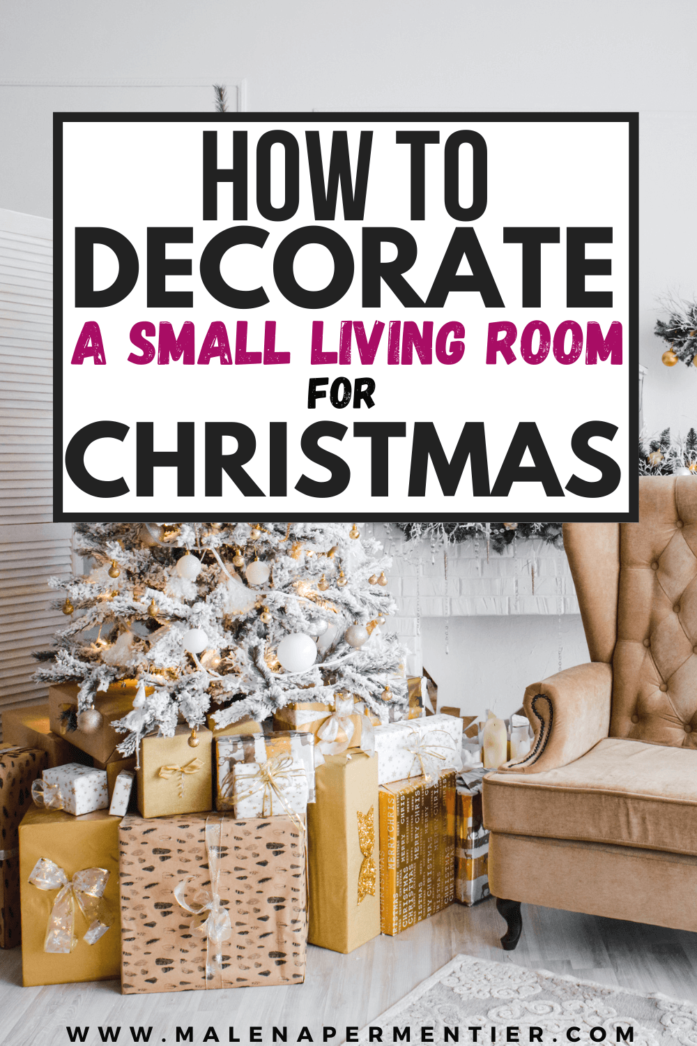 How To Decorate A Small Living Room for Christmas (19 Budget-Friendly ...