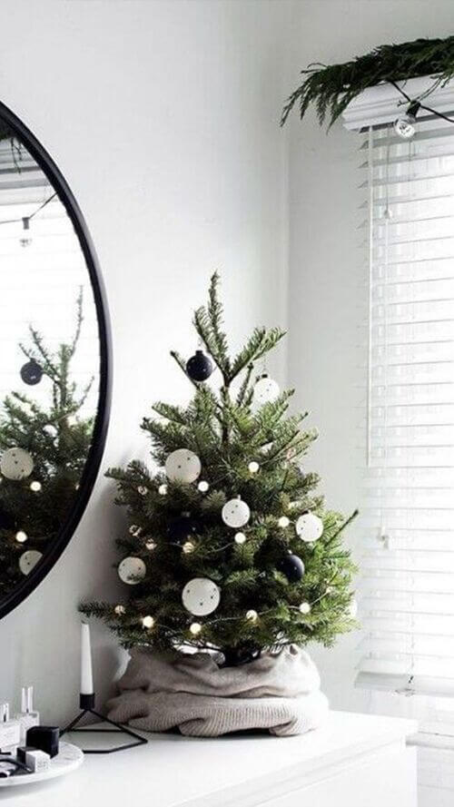 mini christmas tree for small living room