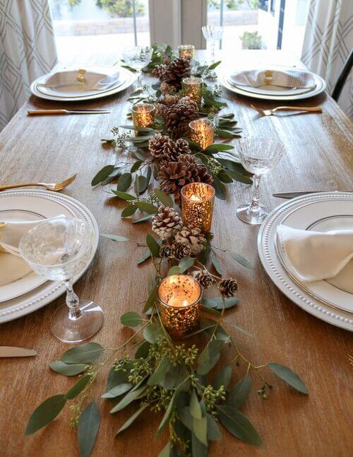 modern christmas table settings ideas