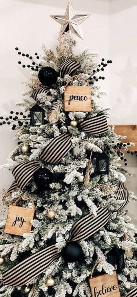 rustic christmas tree decor