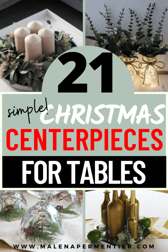 simple christmas centerpieces for tables