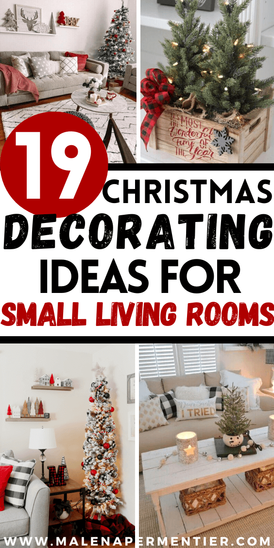 How To Decorate A Small Living Room for Christmas (19 Budget-Friendly ...