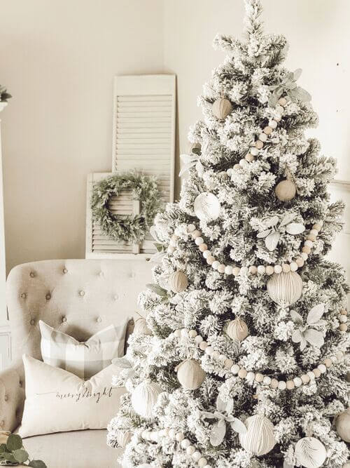 white christmas tree decor ideas