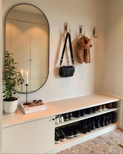 entryway storage hacks