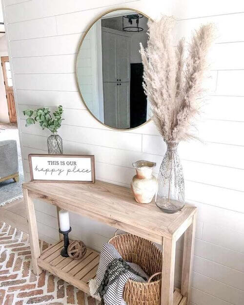 farmhouse entryway table ideas