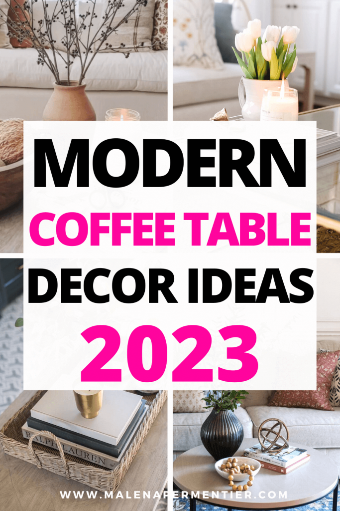 modern coffee table decor ideas 2023
