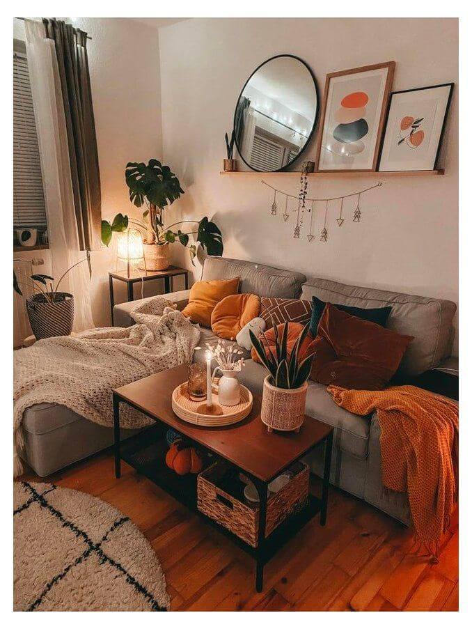 boho college living room