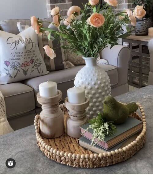 spring tray decor ideas