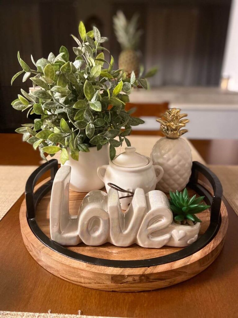 coffee table tray decor