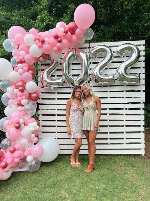 cute graduation party backdrop outdoor