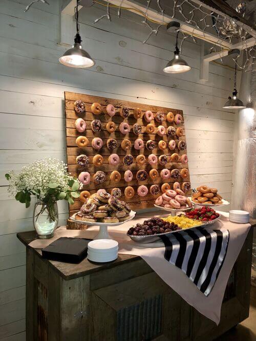 donut wall graduation party