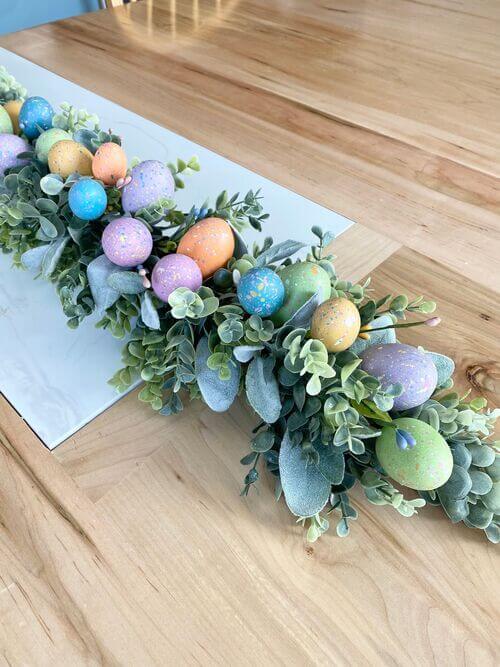 easter table garland