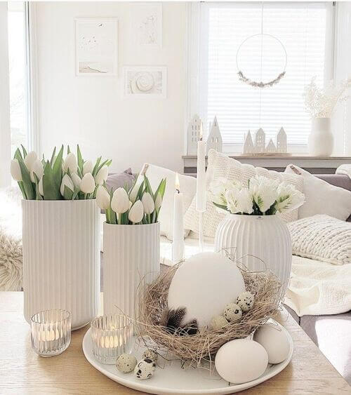 elegant easter table centerpiece