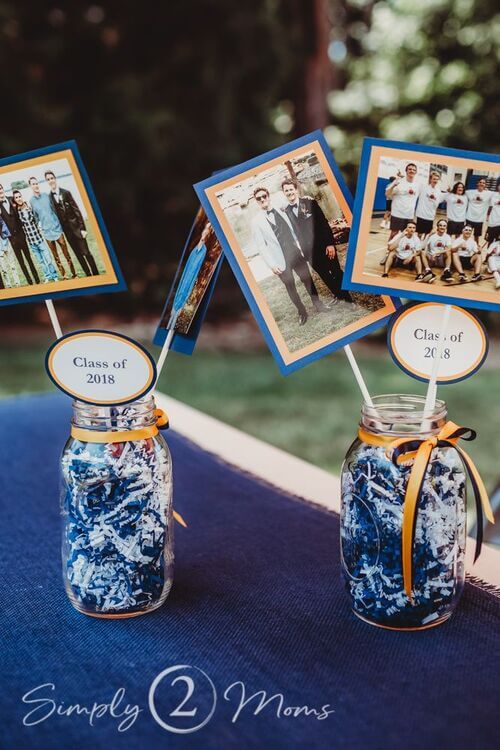 graduation centerpiece ideas for boys