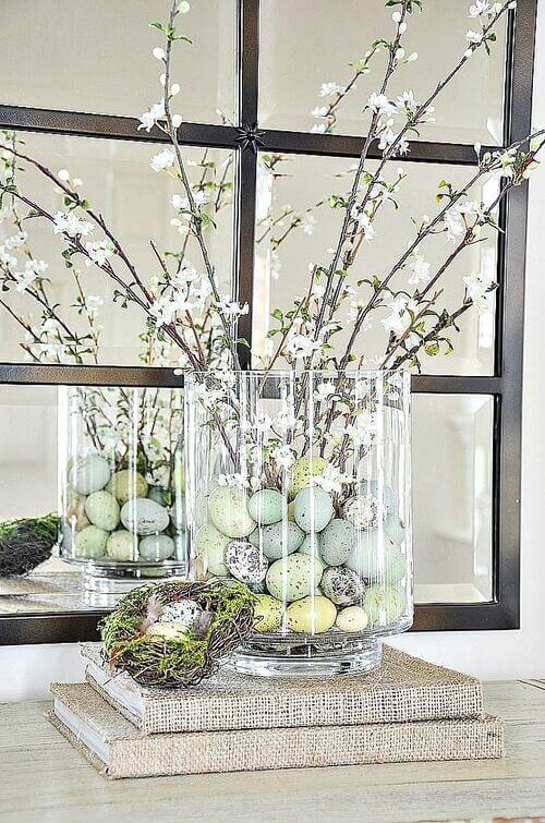 modern easter centerpiece