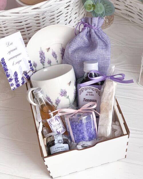 mothers day gift basket lavender theme