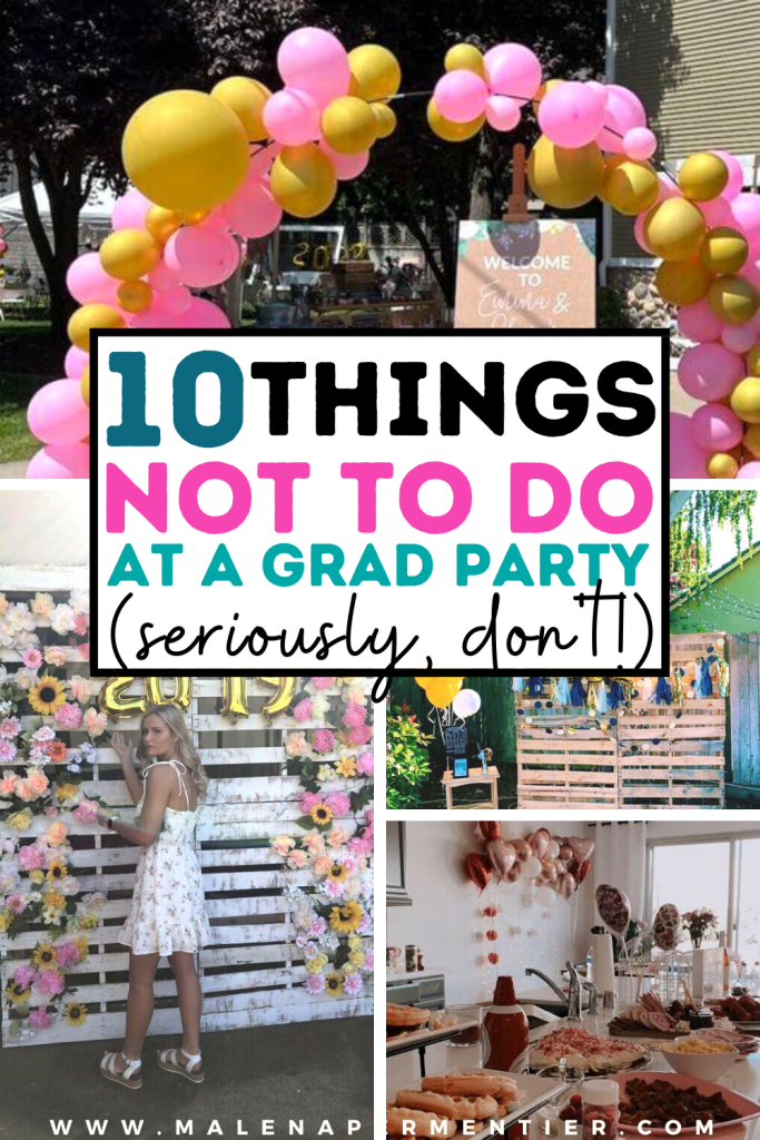 10 things not to do at a graduation party